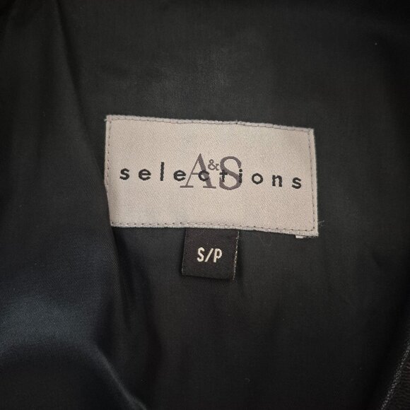 Real leather women jacket - Size S Navy Blue - Picture 3 of 8